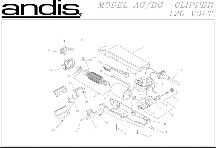 andis ag bg clipper