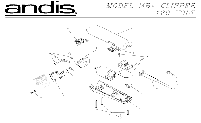 andis mba animal clipper
