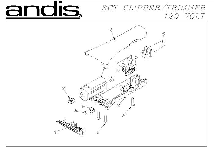 andis sct animal clipper/trimmer